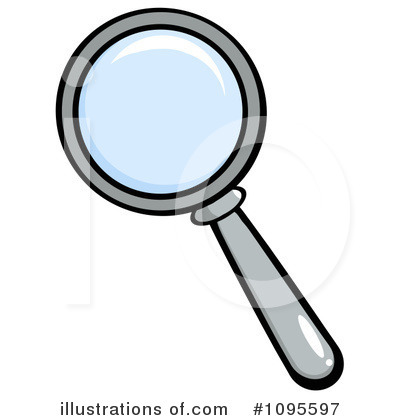 Royalty-Free (RF) Magnifying Glass Clipart Illustration by Hit Toon - Stock Sample #1095597