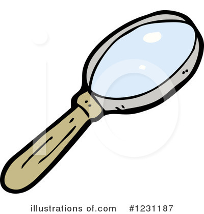 Royalty-Free (RF) Magnifying Glass Clipart Illustration by lineartestpilot - Stock Sample #1231187