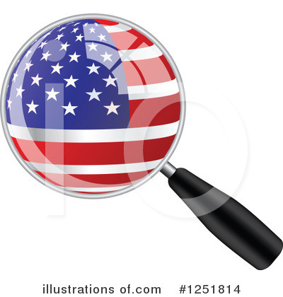 American Flag Clipart #1251814 by Andrei Marincas