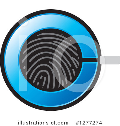 Royalty-Free (RF) Magnifying Glass Clipart Illustration by Lal Perera - Stock Sample #1277274