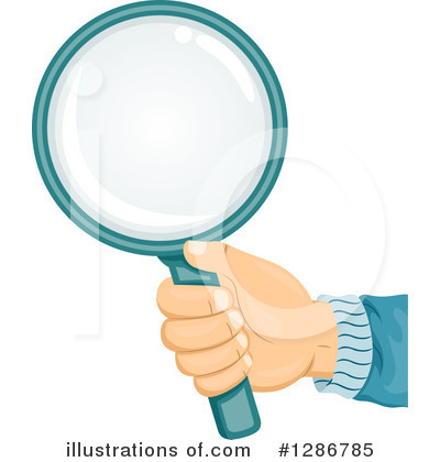 Royalty-Free (RF) Magnifying Glass Clipart Illustration by BNP Design Studio - Stock Sample #1286785