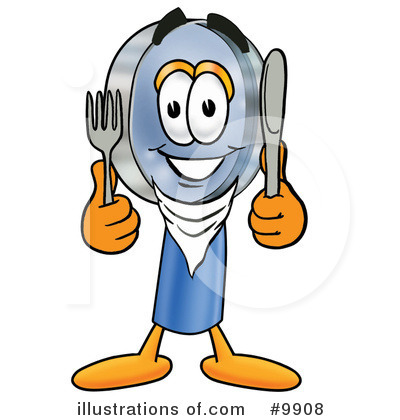 Silverware Clipart #9908 by Mascot Junction
