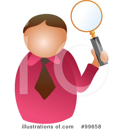Royalty-Free (RF) Magnifying Glass Clipart Illustration by Prawny - Stock Sample #99658