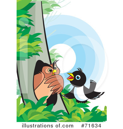 Royalty-Free (RF) Magpie Clipart Illustration by Lal Perera - Stock Sample #71634