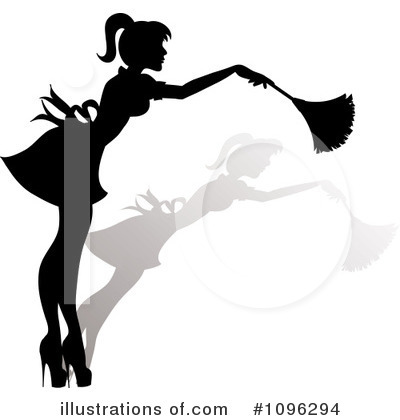 Royalty-Free (RF) Maid Clipart Illustration by Pams Clipart - Stock Sample #1096294
