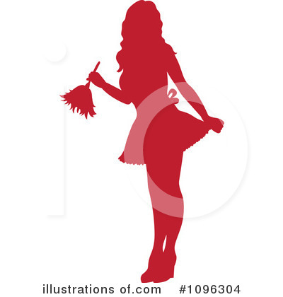 Royalty-Free (RF) Maid Clipart Illustration by Pams Clipart - Stock Sample #1096304