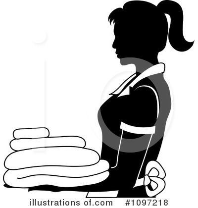Royalty-Free (RF) Maid Clipart Illustration by Pams Clipart - Stock Sample #1097218
