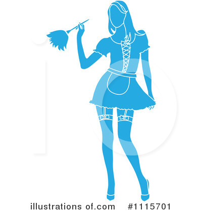 Royalty-Free (RF) Maid Clipart Illustration by Pams Clipart - Stock Sample #1115701
