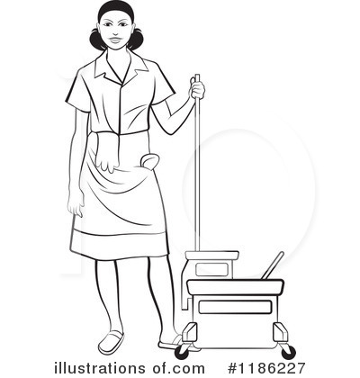 Mopping Clipart #1186227 by Lal Perera