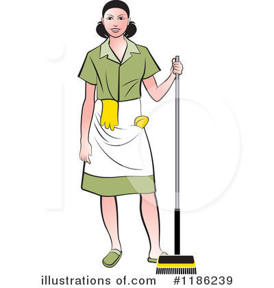 Maid Clipart #1186239 by Lal Perera