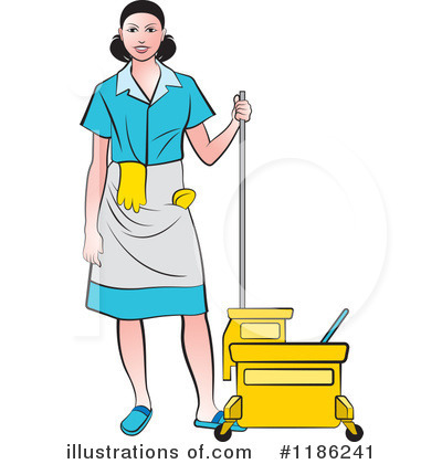 Mopping Clipart #1186241 by Lal Perera