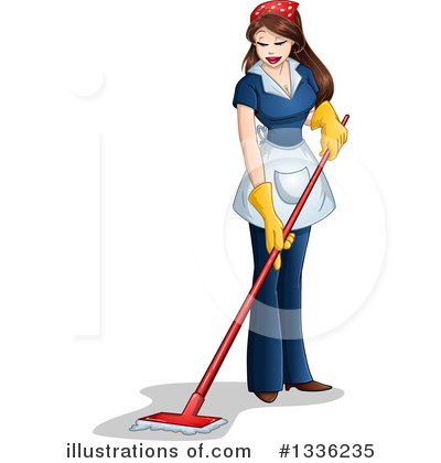 Royalty-Free (RF) Maid Clipart Illustration by Liron Peer - Stock Sample #1336235