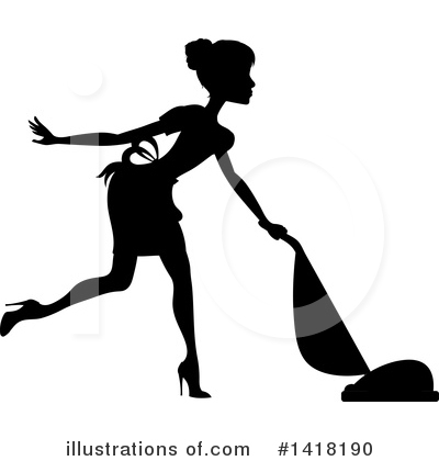 Royalty-Free (RF) Maid Clipart Illustration by Pams Clipart - Stock Sample #1418190