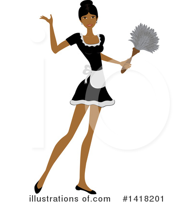 Royalty-Free (RF) Maid Clipart Illustration by Pams Clipart - Stock Sample #1418201