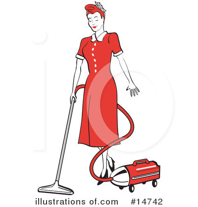 Royalty-Free (RF) Maid Clipart Illustration by Andy Nortnik - Stock Sample #14742