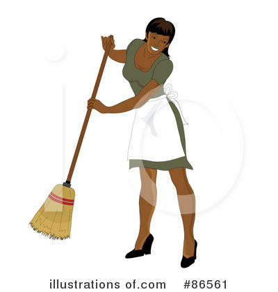 Royalty-Free (RF) Maid Clipart Illustration by Pams Clipart - Stock Sample #86561