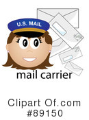 Mail Carrier Clipart #89150 by Pams Clipart