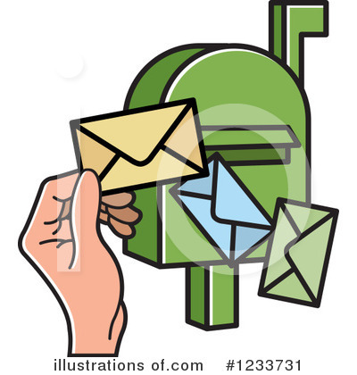 Royalty-Free (RF) Mail Clipart Illustration by Lal Perera - Stock Sample #1233731