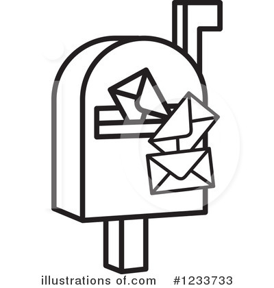 Royalty-Free (RF) Mail Clipart Illustration by Lal Perera - Stock Sample #1233733
