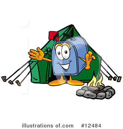 Mailbox Character Clipart #12484 by Mascot Junction