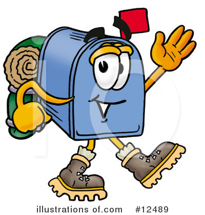Backpacker Clipart #12489 by Mascot Junction