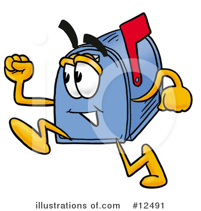 Mailbox Character Clipart #12491 by Mascot Junction