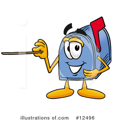 Mailbox Character Clipart #12496 by Mascot Junction