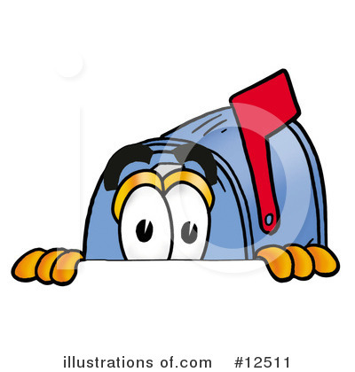Mailbox Character Clipart #12511 by Mascot Junction