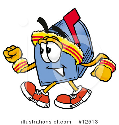 Mailbox Character Clipart #12513 by Mascot Junction