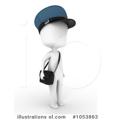 Mail Man Clipart #1053863 by BNP Design Studio