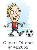 Male Soccer Player Clipart #1422052 by Cory Thoman
