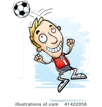 Royalty-Free (RF) Male Soccer Player Clipart Illustration by Cory Thoman - Stock Sample #1422056