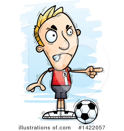 Male Soccer Player Clipart #1422057 by Cory Thoman