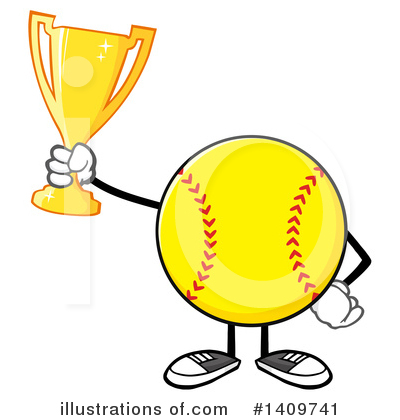 Softball Clipart #1409741 by Hit Toon
