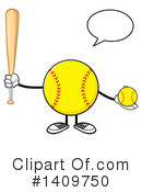 Male Softball Clipart #1409750 by Hit Toon