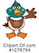Mallard Duck Clipart #1278794 by Dennis Holmes Designs