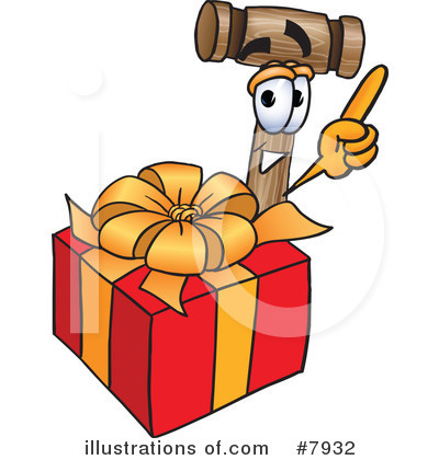 Royalty-Free (RF) Mallet Clipart Illustration by Mascot Junction - Stock Sample #7932