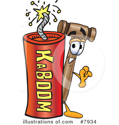 Royalty-Free (RF) Mallet Clipart Illustration by Mascot Junction - Stock Sample #7934