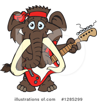 Royalty-Free (RF) Mammoth Clipart Illustration by Dennis Holmes Designs - Stock Sample #1285299