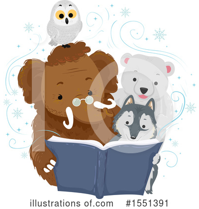 Polar Bear Clipart #1551391 by BNP Design Studio