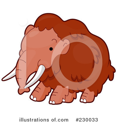 Royalty-Free (RF) Mammoth Clipart Illustration by BNP Design Studio - Stock Sample #230033