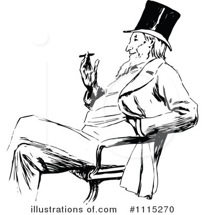 Royalty-Free (RF) Man Clipart Illustration by Prawny Vintage - Stock Sample #1115270