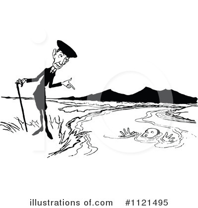 Royalty-Free (RF) Man Clipart Illustration by Prawny Vintage - Stock Sample #1121495