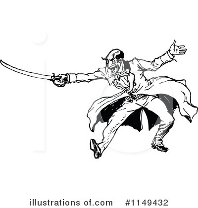 Royalty-Free (RF) Man Clipart Illustration by Prawny Vintage - Stock Sample #1149432