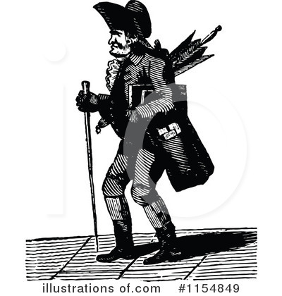 Royalty-Free (RF) Man Clipart Illustration by Prawny Vintage - Stock Sample #1154849