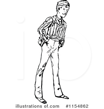 Royalty-Free (RF) Man Clipart Illustration by Prawny Vintage - Stock Sample #1154862