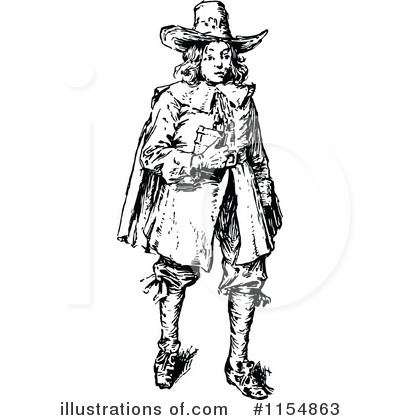 Royalty-Free (RF) Man Clipart Illustration by Prawny Vintage - Stock Sample #1154863