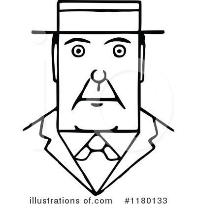 Royalty-Free (RF) Man Clipart Illustration by Prawny Vintage - Stock Sample #1180133