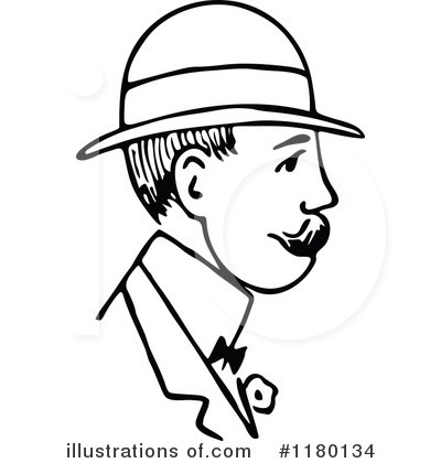 Royalty-Free (RF) Man Clipart Illustration by Prawny Vintage - Stock Sample #1180134