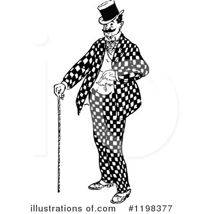 Royalty-Free (RF) Man Clipart Illustration by Prawny Vintage - Stock Sample #1198377